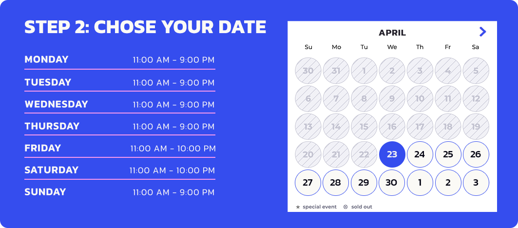 CHOSE DATE HOURS